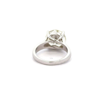 5.01 Carat Round Cut J/VS1 Diamond in 14K White Solitaire Engagement Ring – Assay Jewelers