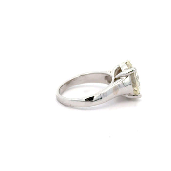5.01 Carat Round Cut J/VS1 Diamond in 14K White Solitaire Engagement Ring – Assay Jewelers