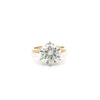 5.13 Carat Round H/I1 Diamond 14K Two-Tone Solitaire Engagement Ring