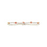 5.13 carat Ruby and Diamond Tennis Bracelet in 18K White Gold