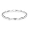 6 Carat Diamond Princess Cut Diamond Half Bezel Channel Tennis Bracelet