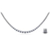 6 Carat Natural Diamond Riviera Graduated Tennis Necklace Platinum 17" 4-Prong