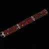 72.51 Carat Natural Oval Cut Ruby 5-Row Multi Link Tennis Bracelet in 18K Gold