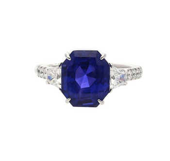 7.19 Carat Color Changing No Heat Ceylon Sapphire and Diamond Ring – Assay Jewelers