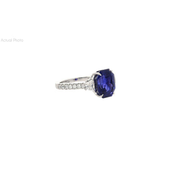 7.19 Carat Color Changing No Heat Ceylon Sapphire and Diamond Ring – Assay Jewelers