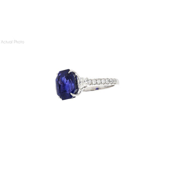 7.19 Carat Color Changing No Heat Ceylon Sapphire and Diamond Ring – Assay Jewelers