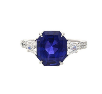 7.19 Carat Color Changing No Heat Ceylon Sapphire and Diamond Ring – Assay Jewelers
