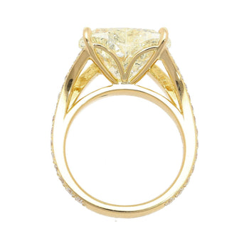 7.29 Carat Heart Shape K Color I1 Clarity Diamond 18K Vintage Engagement Ring – Assay Jewelers