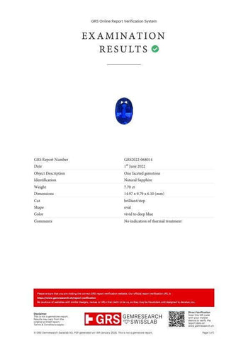 7.7 Carat No-Heat Blue Sapphire and Diamond Ring Convertible to Pendant – Assay Jewelers