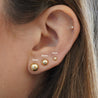 7mm Classic 14K Solid Gold Ball Stud Earrings