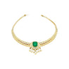 8.12 Carat Colombian Emerald & Diamond Chandelier Regal Choker Necklace