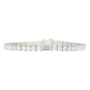 9-5 Karat Rund- & Smaragdschliff Mittelstück Labor-Diamant Tennisarmband in 18K