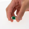 AGL Cert. 2.44 Carat No Oil Colombian Emerald & Trapezoid Diamond Ring