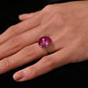 AGL Certified 10.88ct Burma Star Ruby Vintage Platinum Ring