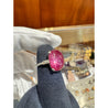 AGL Certify 10.88ct Burma Star Ruby Vintage Platinum Ring