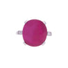 AGL Certify 10.88ct Burma Star Ruby Vintage Platinum Ring