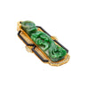 Antique Carved Grade A Jadeite Jade "Dragon Hook" Chinese Belt Buckle Pendant