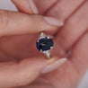 Antique Platinum 5.50 Carat Cabochon-Cut Ceylon Sapphire & Diamond Ring