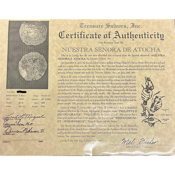 Atocha Shipwreck 8 Reale Grade 2 Potosi Mint Coin – Assay Jewelers