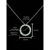 Baguette Cut Circle Diamond Pendant in 14k white gold