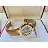 Cartier 36mm Pasha Men's Watch with Diamond Cage and Brown Leather Strap