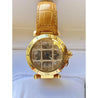 Cartier 36mm Pasha Men's Watch with Diamond Cage and Brown Leather Strap