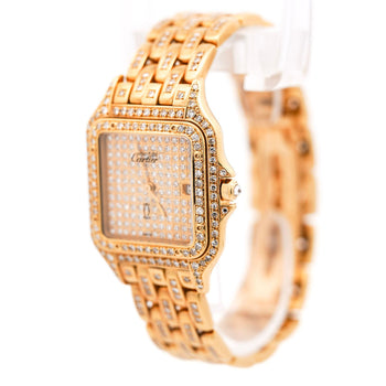 Cartier Panthere Large 27mm Diamond Dial 18K Gold Watch – Assay Jewelers