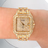 Cartier Panthere Large 27mm Diamond Dial 18K Gold Watch