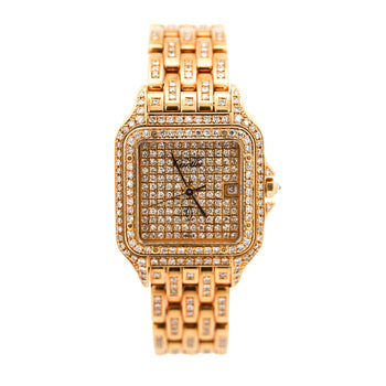 Cartier Panthere Large 27mm Diamond Dial 18K Gold Watch – Assay Jewelers