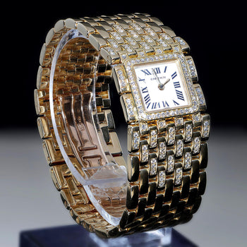 Cartier Panthère Ruban WG3009TA Factory Diamond 18K Gold Full Set Watch – Assay Jewelers