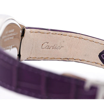 Cartier Roadster 31mm Ref. 2875 Purple Purple Leather Strap Steel Watch – Assay Jewelers