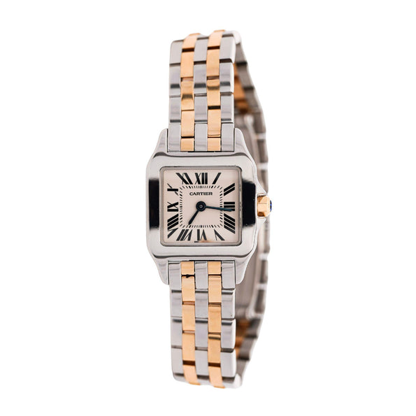 Cartier Santos Demoiselle 2698 Two-Tone Steel & 18K Gold Ladies Bracelet Watch