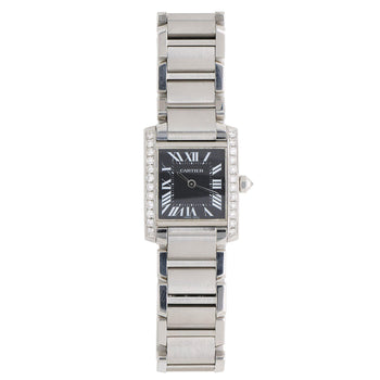 Cartier Tank Française W51026Q3 Diamond Black Dial Limited Edition Watch – Assay Jewelers
