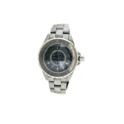 Chanel J12 Quartz Black Ceramic And Stainless Steel 33mm Watch