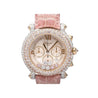 Chopard Happy Sport Pink Diamond 40mm Ladies 18K Gold Watch With Pouch/Papers