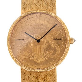 Corum 1895 US 20 Dollar Liberty Gold Coin 18K Yellow Gold 35mm Automatic Watch – Assay Jewelers
