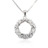 Diamond Crown of Thorns Platinum Pendant Necklace