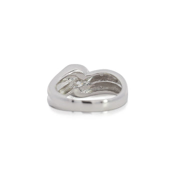 EGL Certified 1.01 Carat Round F-G/SI3 Diamond Platinum Bypass Engagement Ring – Assay Jewelers