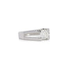 EGL Certified 1.03ct Round Diamond Platinum Solitaire Ring