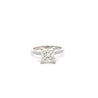 EGL Certified 2.15 Carat Princess Cut Diamond in 14K White Gold Engagement Ring