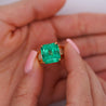 GIA 8.64 Ct Colombian Emerald & Diamond Men's Ring 18K Gold