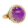 GIA Cert. 14.56 Carat Purple Star Sapphire No Heat Sri Lanka Sunburst Ring