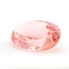 GIA Certified 176 Carat Oval Orangy Pink Morganite Bezel Pendant Necklace
