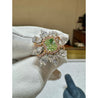 GIA Certified 1.39 Carat Radiant Cut Fancy Intense Yellowish Green Diamond Ring