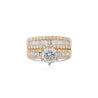 GIA Certified 1.5 Carat H/I2 Diamond 2 Piece Engagement & Wedding Ring Set