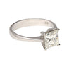 GIA Certified 1.64 Carat Princess Cut Diamond In Tiffany Setting 18K White Gold Ring