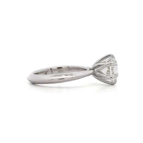 GIA Certified 1.94 Carat Old Euro Cut Diamond I/VS1 White Gold Solitaire Ring