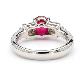 GIA Certified 2 Carat Burma Ruby Pigeon Blood and Diamond Platinum Art Deco Ring – Assay Jewelers