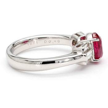 GIA Certified 2 Carat Burma Ruby Pigeon Blood and Diamond Platinum Art Deco Ring – Assay Jewelers