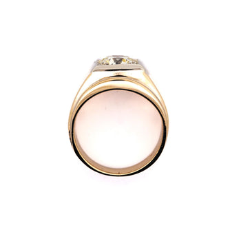 GIA Certified 2 Carat Diamond in 14K Gold Solitaire Men's Ring – Assay Jewelers